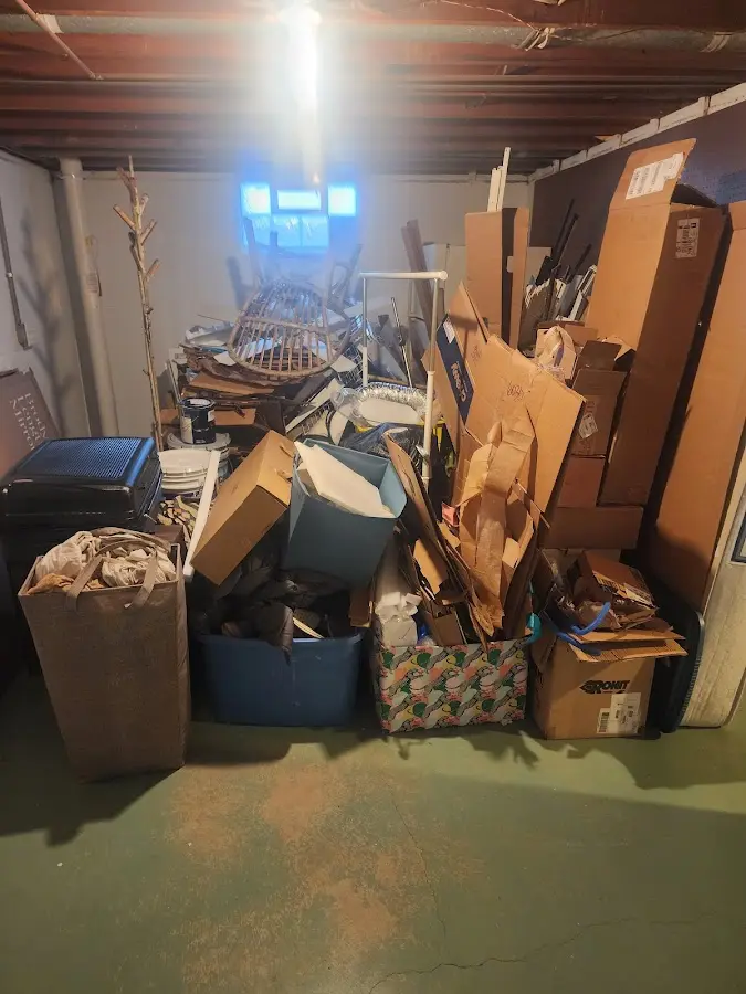 Roll-off dumpster container at job site for Construction Dumpster Rental in East Petersburg